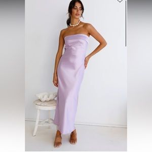 Fortunate One Gleam In Gold Maxi Dress Purple